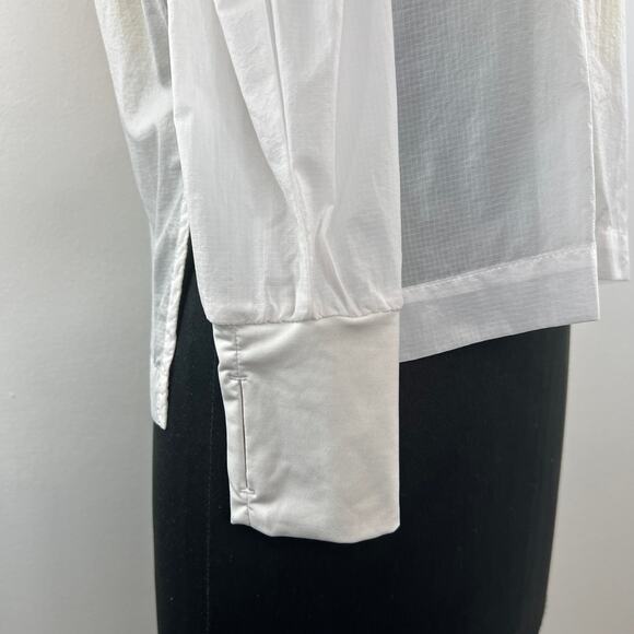 NIKE Repel Crew Long Sleeve Printed Packable Popover Running Jacket Size S - Picture 6 of 9